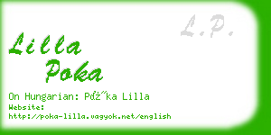 lilla poka business card